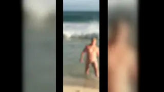 Mature Cuckold Watches His Partner on a Public Beach