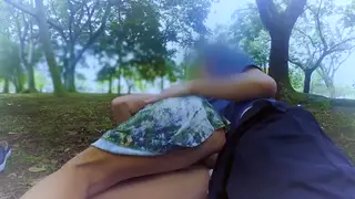 Busty MILF Takes Anal Creampie Outdoors in Public