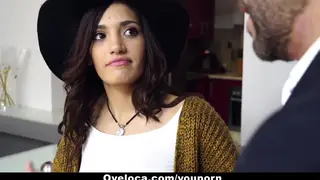 Latina Charms Realtor into Doggystyle Facial