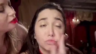 Bound Swingers Share Two Cocks in Lingerie Orgy