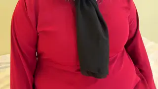 Busty Arab BBW MILF Takes Multiple Cumshots in Lingerie