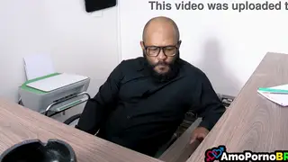 Brunette Latina Cheats While Husband Watches