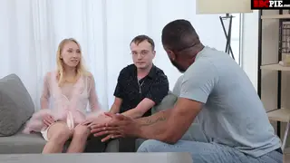 Ebony Babe Gets Filled by BBC While Cuckold Watches