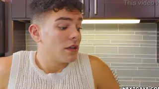 Hairy European Bear Deepthroats Interracial Bareback