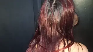 Redhead Latina Takes Two Loads in Gloryhole Threesome