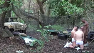 First Timers Explore Interracial Threesome Under Open Sky