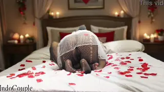 Petite Asian Bride in Lingerie Takes Creampie on Wedding Night