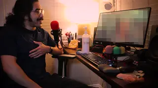 Muscular Asian Latino Reacts to Squirt Clip POV