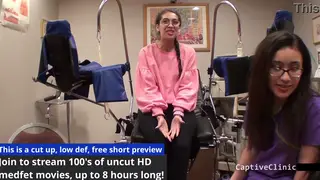 Busty Brunette in Lingerie Submits to Bondage in Hospital