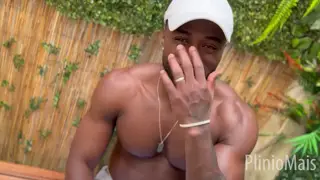 Black Amateur Pleasures Himself in Solo Session