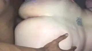 Voluptuous Ebony Wife Takes Massive BBC Deep in Doggystyle Creampie