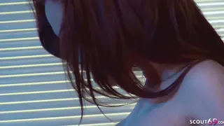 Redhead Police Cosplayer Takes Anal and Facial in Prison