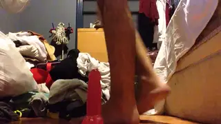 Slender Twink Explores Toys in First Solo Session