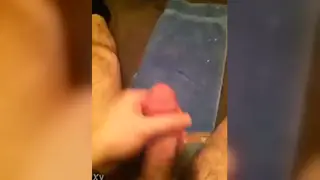 Solo Guy Strokes to a Massive Cumshot on Camera