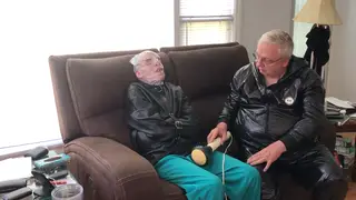 Bound Sub Endures Breath Control in Straps