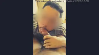 Guy Gives Sloppy Blowjob Until Cumshot