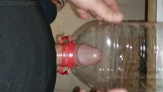 Muscular European Stud Works His Cock at a Gloryhole