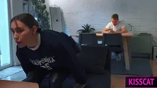 Busty Stepsister Rides Stepbrother to an Accidental Creampie