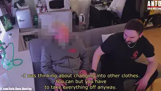 Blonde European Handyman Sucks Cock for the First Time