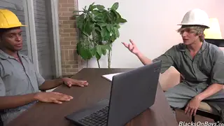 Twink Takes a Massive Black Cock Deep Inside