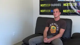 Inked Muscle Stud Strokes Thick Shaft on Camera