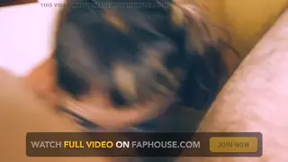 Latina Girlfriend Delivers Blowjob to Cumshot in Homemade Clip