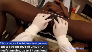 Petite Brunette Endures Medical Exam and Deep Throat