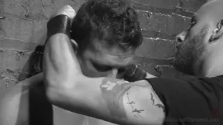 Muscular Sub Endures Brutal Bondage and Deep Throat Training