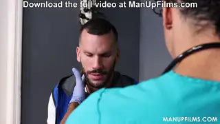 Tattooed Doctor Barebacks Patient in Uniform