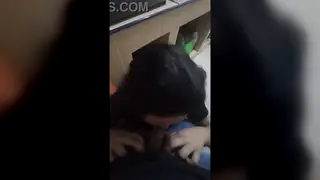 Latina Sucks Friend While Husband Waits Nearby