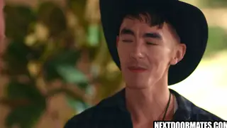 Inked Cowboys Rim and Fuck Raw Under Open Sky