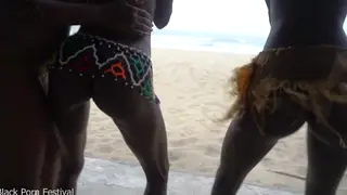 Ebony Lesbians Share Intimate Pussy Licking Ritual
