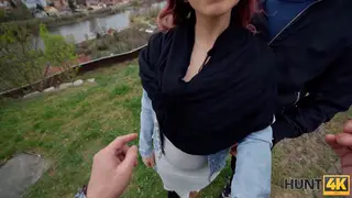 Pregnant European Brunette Cheats in POV Cuckold Scene