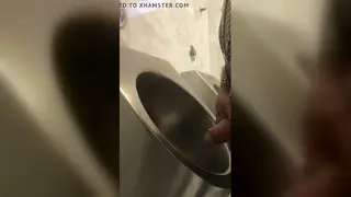 Silver-Haired Mature Shows Off His Heavy Package in Slow Motion