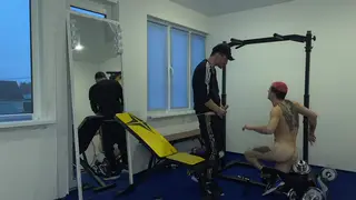 Coach Claims Twink Student on Horizontal Bar
