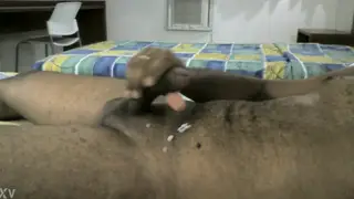 Solo Guy Strokes to Release in a Hotel Room