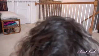 Mature Stepmom Delivers POV Blowjob in Taboo Scene