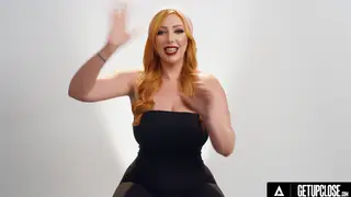 Redhead MILF Rubs Clit to Shaking Orgasm in Casting