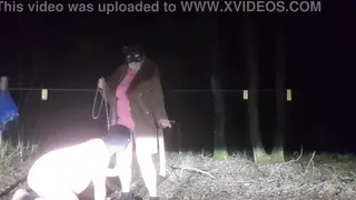 Dominant Woman Commands Outdoor Pissing Session