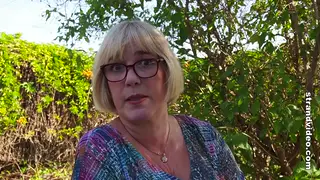 European MILF Endures Caning and Foot Focus From Partner