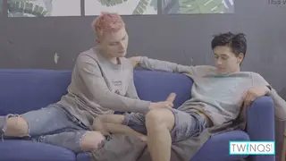 Tattooed Asian Twink Takes Rough Face Fuck