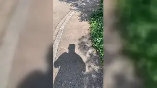 European Flashes Monster Cock Outdoors for Public Piss