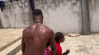 Asian Twink and Ebony Daddy Share Stepbrother in Interracial Threesome