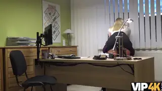 Blonde European Teen Auditions With Blowjob for Cash
