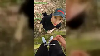 Twink and Femboy Trade Oral on a Forest Trail