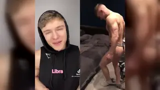 Muscular Guy Shows Off His Body and Strokes Himself