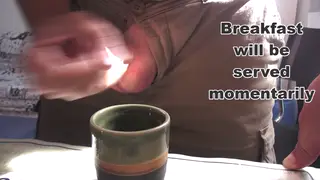 Wife Swallows Her Lover's Load in Morning Coffee While Husband Watches