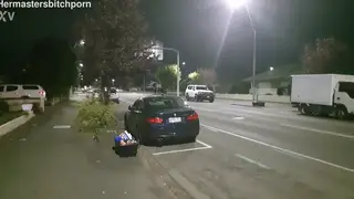 Tattooed MILF Takes a Public Pissing on the Sidewalk