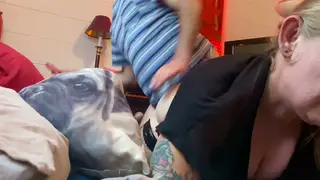 Blonde Stepmom Milf Takes Anal Doggystyle with Spanking