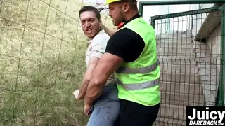 Muscular European Takes Hard Bareback After Rough Oral
